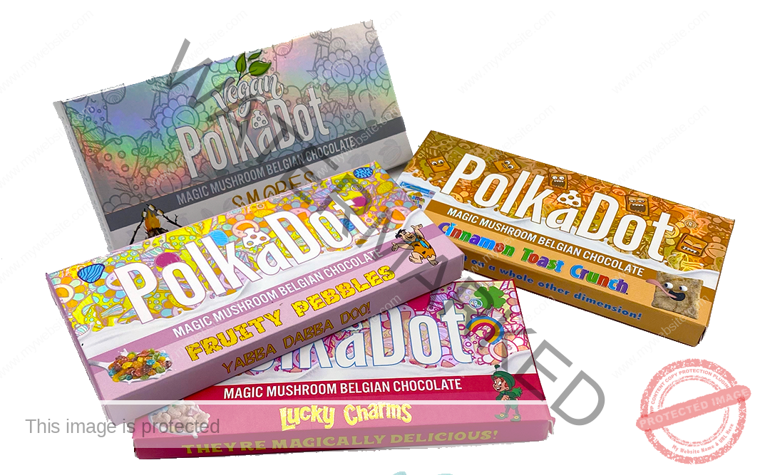 Polkadot orange Pie Chocolate Bar